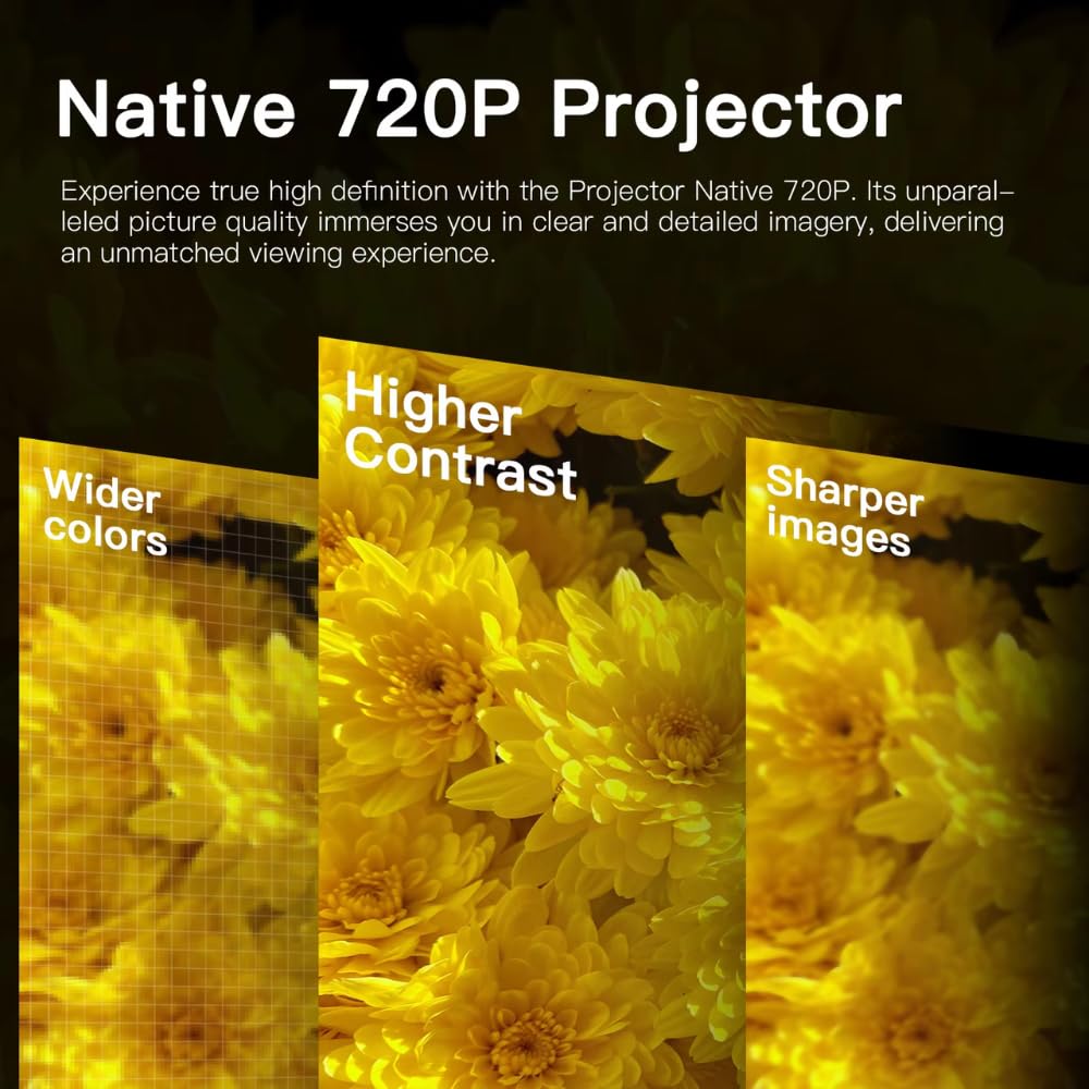 D&T Android 13 Smart LED Projector – Native 1080p Full HD, 8400 Lumens, Built-in Netflix, Prime & Hotstar