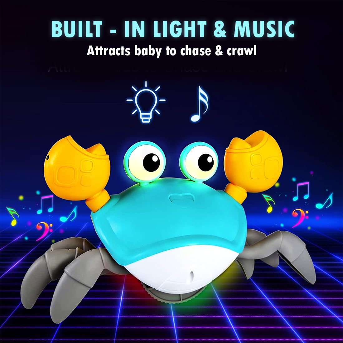 Crawling Crab Baby Musical Toy – Fun, Interactive Play for Toddlers!