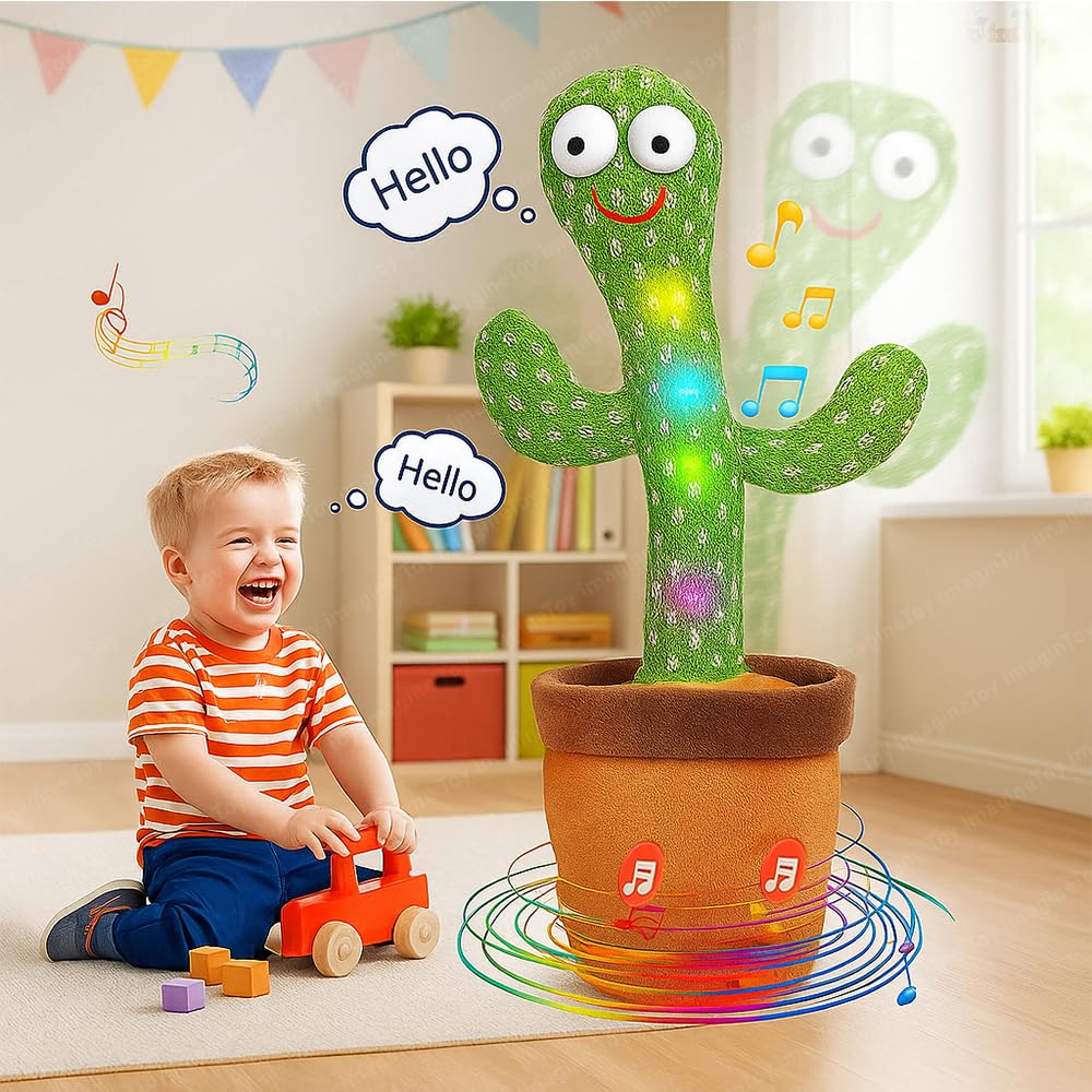 Rechargeable Talking Cactus – Fun, Musical & Educational