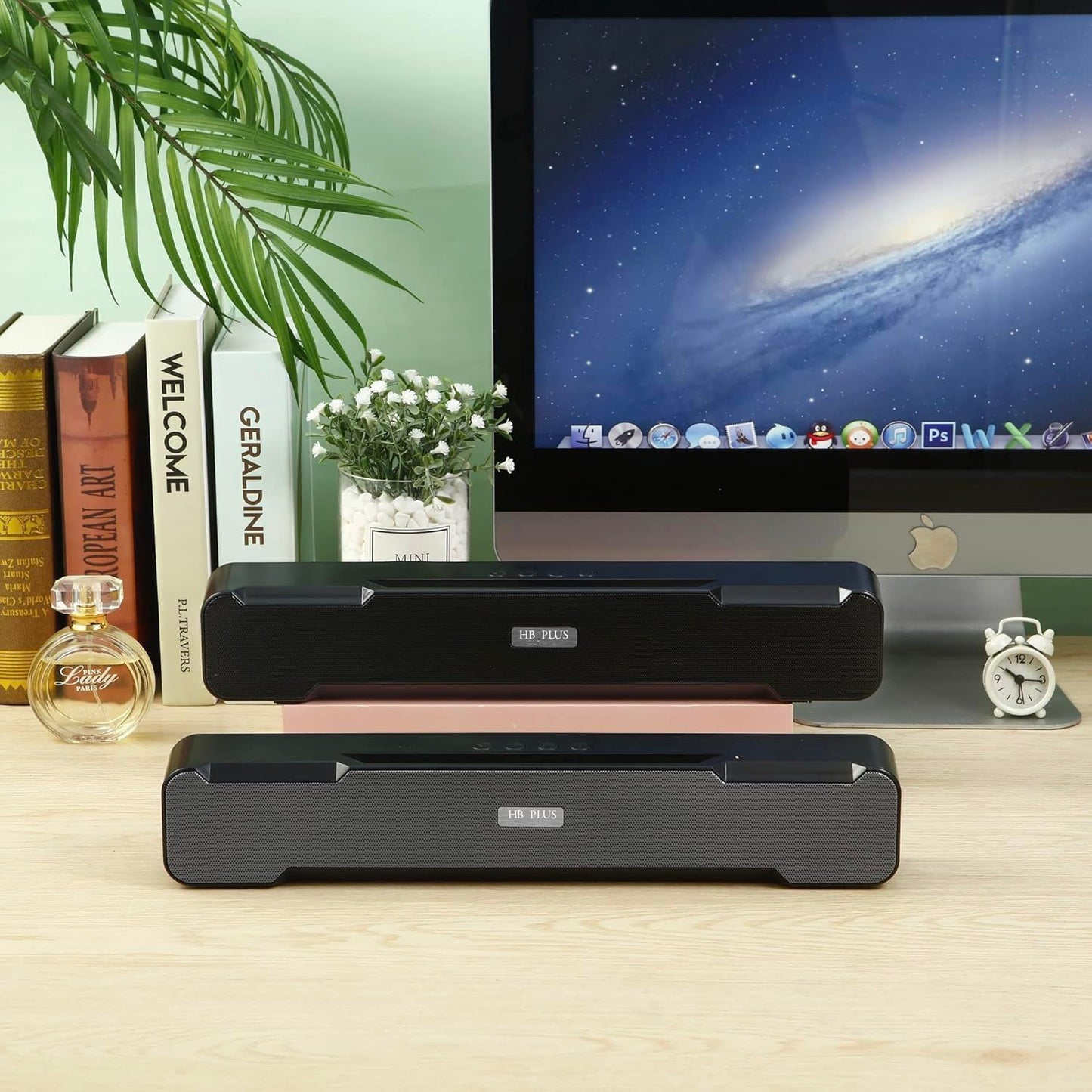 Bluetooth Soundbar 10W RMS | 2.0 Channel Wireless Speaker with Deep Bass, TWS, AUX, USB, TF Card & 6 Hrs Playback
