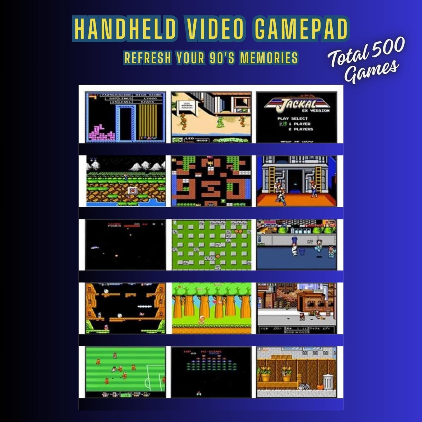 G5 Handheld 500-in-1 Retro Video Game Console – Single Player with TV Output