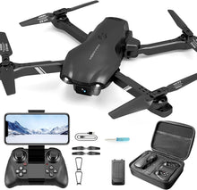 4DV13 Drone with 1080P HD Camera – FPV Quadcopter for Kids & Beginners, Altitude Hold, Gesture Control (Black)