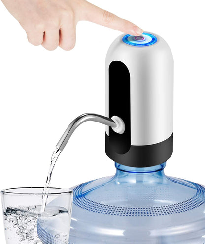 Automatic Wireless Water Dispenser Pump for 20 Litre Bottle – USB Rechargeable Water Can Pump (White)