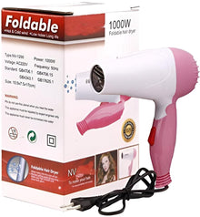 Nova 1000W Compact Hair Dryer – Lightweight Travel Hair Dryer with Cool Shot & Concentrator Nozzle