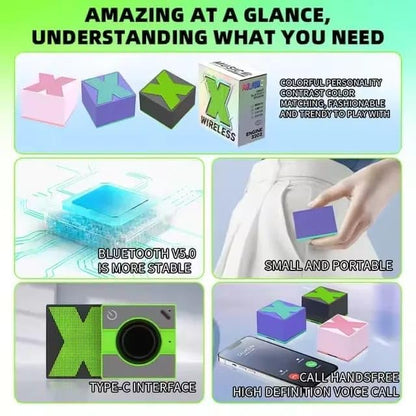 Powerful X1 Wireless Bluetooth Speaker – 360° Surround Sound, Deep Bass, Ultra-Light 122g Design