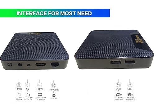 Android TV Box 4K Ultra HD – Smart Streaming Media Player with Bluetooth Voice Remote (Black)