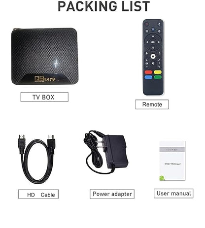 Android TV Box 4K Ultra HD – Smart Streaming Media Player with Bluetooth Voice Remote (Black)