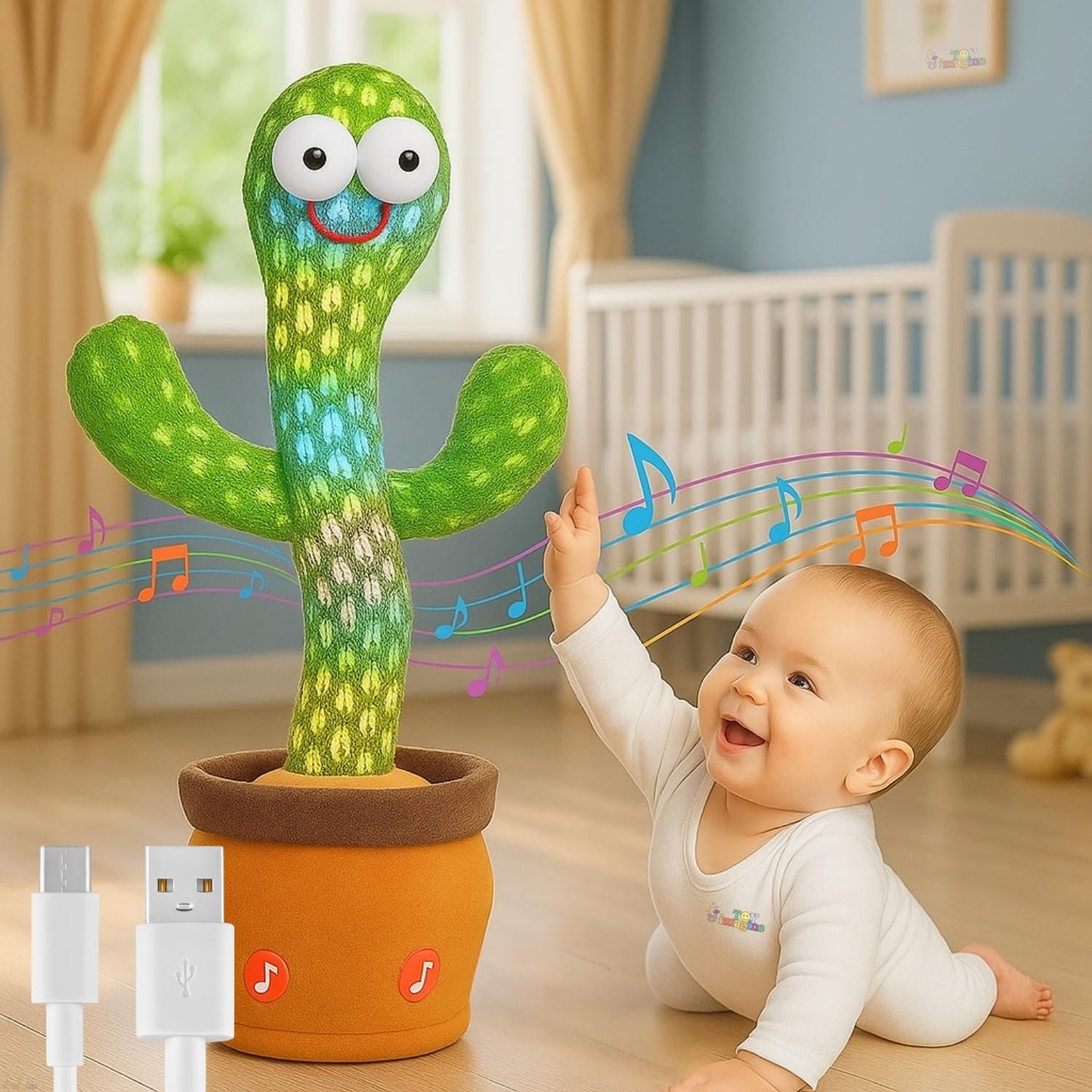 Rechargeable Talking Cactus – Fun, Musical & Educational