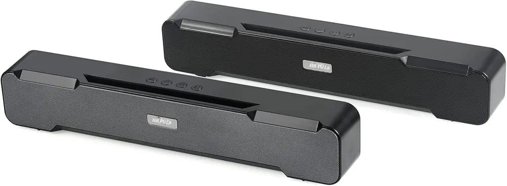 Bluetooth Soundbar 10W RMS | 2.0 Channel Wireless Speaker with Deep Bass, TWS, AUX, USB, TF Card & 6 Hrs Playback
