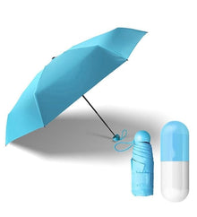 Compact Capsule Travel Umbrella – Portable, Foldable & Windproof Mini Umbrella with Stylish Case