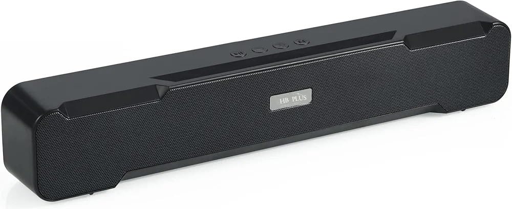 Bluetooth Soundbar 10W RMS | 2.0 Channel Wireless Speaker with Deep Bass, TWS, AUX, USB, TF Card & 6 Hrs Playback