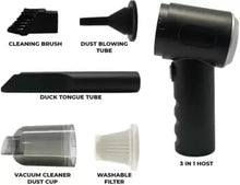 3-in-1 Portable Car Vacuum Cleaner – USB Rechargeable, Wireless & Powerful for Travel & Home Use