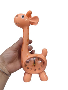Cartoon Orange Giraffe Alarm Clock – Cute Kids Wake-Up Clock & Stylish Home Decor Gift