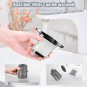 3-in-1 Portable Car Vacuum Cleaner – USB Rechargeable, Wireless & Powerful for Travel & Home Use