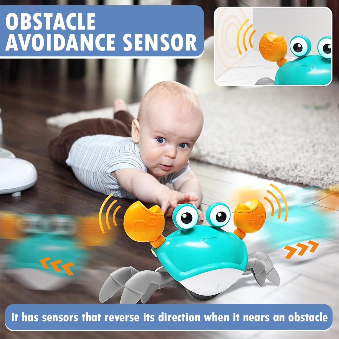 Crawling Crab Baby Musical Toy – Fun, Interactive Play for Toddlers!