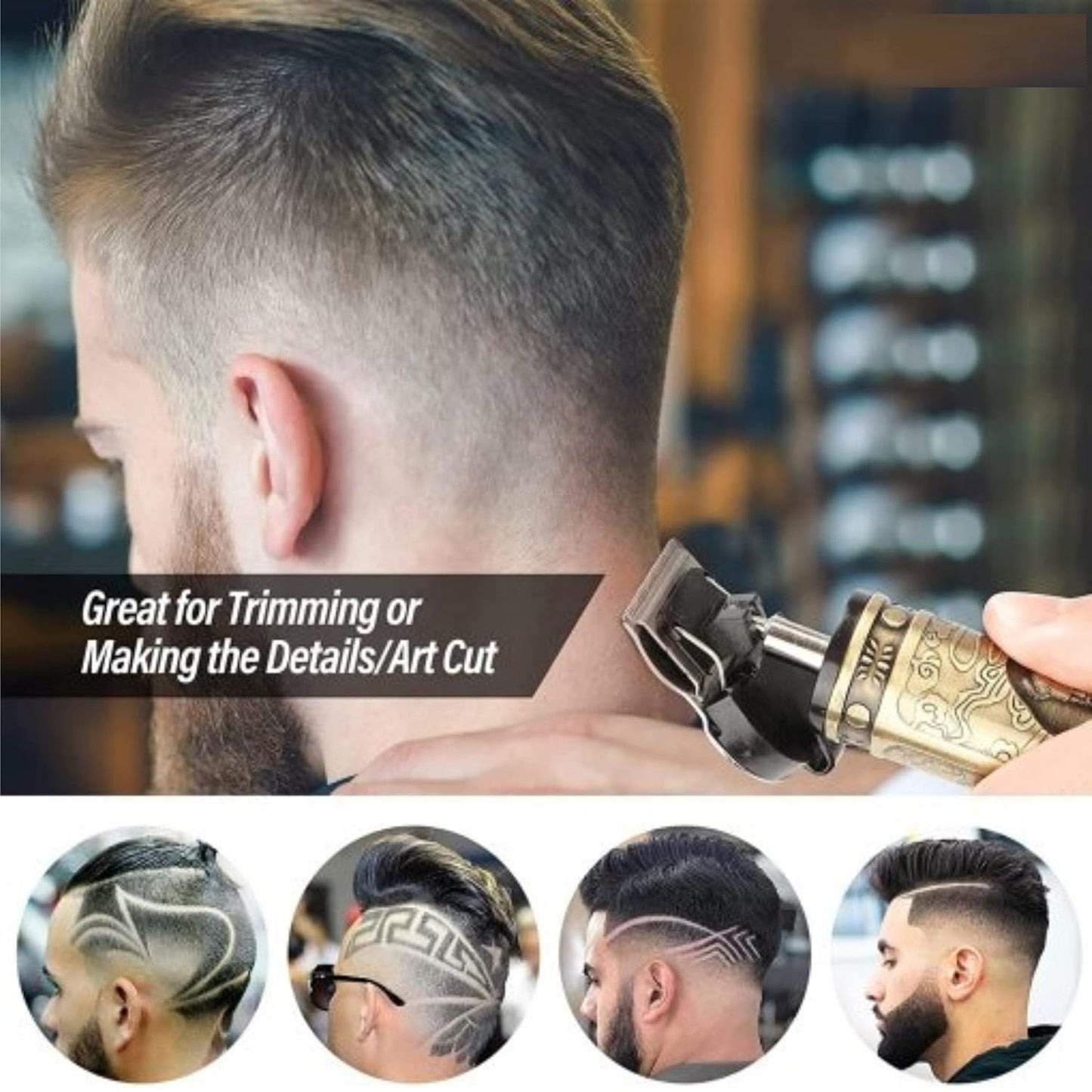 Professional Beard Trimmer for Men – Precision Hair Clipper & Adjustable Blade Shaver for Grooming