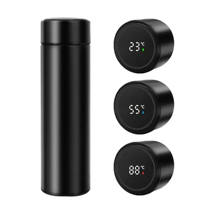 500ml LED Temperature Vacuum Flask – ISI Certified Ombre Steel Bottle | 12 Hrs Hot & Cold Insulated Water Bottle